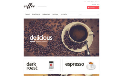 Coffee Maniacs PrestaShop Teması