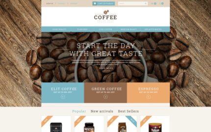 Coffee Shop Responsive PrestaShop Teması