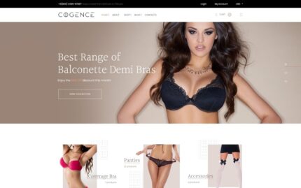 Cogence - Lingerie Shop WooCommerce Teması