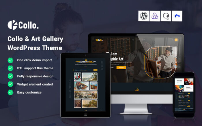 Collo - Sanat Galerisi WordPress Teması