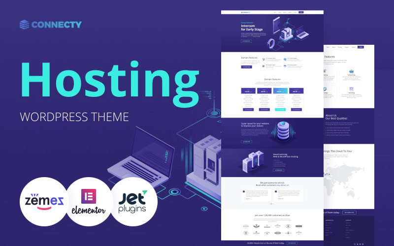 Connecty - Hosting WordPress Elementor Teması