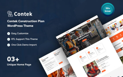 Contek - İnşaat Planı WordPress Teması