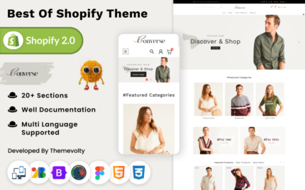 Converse Mega Style–Minimal Fashion Shopify 2.0 Duyarlı Tema