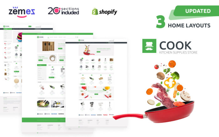 Cook Store Çok Amaçlı Shopify Teması