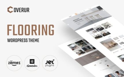 Coverur - Flooring Company Multipurpose Minimal WordPress Elementor Teması