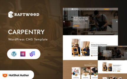 Craftwood - Marangozluk ve Tamirci Ağaç İşleme WordPress Elementor Teması