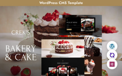 Creks - Cake And Bakery Çok Amaçlı Duyarlı WordPress Teması