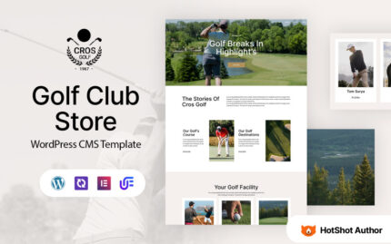 Cros Golf - Club And Course WordPress Elementor Teması