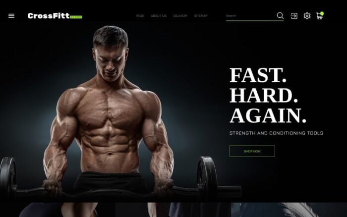 Crossfitt Store PrestaShop Teması