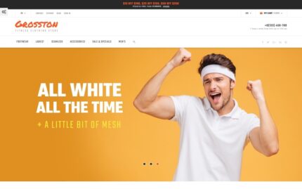 Crosston - Fitness Giyim Mağazası PrestaShop Teması