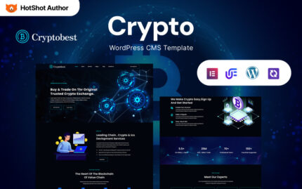 CryptoBest - Kripto Para Birimi ve Bitcoin WordPress Elementor Teması