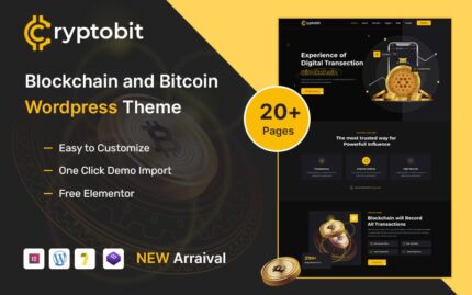 Cryptobit - Blockchain WordPress Teması