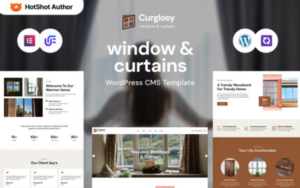 Curglosy - Pencereler ve Perdeler WordPress Elementor Teması