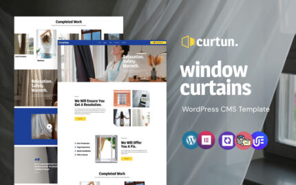 Curtun - Pencere Perdeleri WordPress Elementor Teması