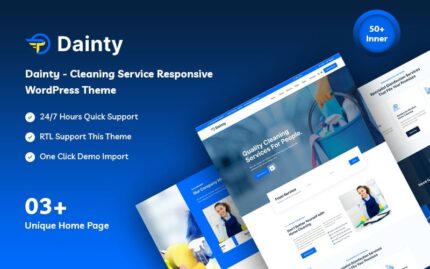 Dainty - Temizlik Hizmeti Duyarlı WordPress Teması