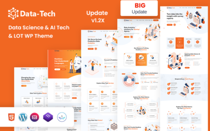 DataTech - Veri Bilimi ve Yapay Zeka Teknolojisi ve IOT WordPress Teması