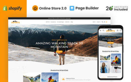 Definite Travel Store Shopify 2.0 Teması