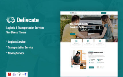 Delivcate - Logistic & Transportation Service WordPress Teması