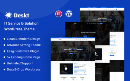 Deskt - Duyarlı BT Hizmeti ve BT Çözümleri WordPress Teması