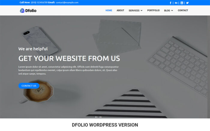 Dfolio - Çok Amaçlı Duyarlı WordPress Teması