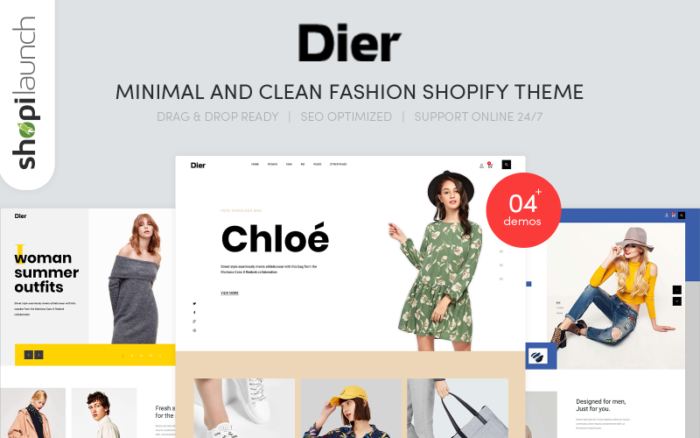 Dier - Minimal & Clean Fashion Shopify Teması