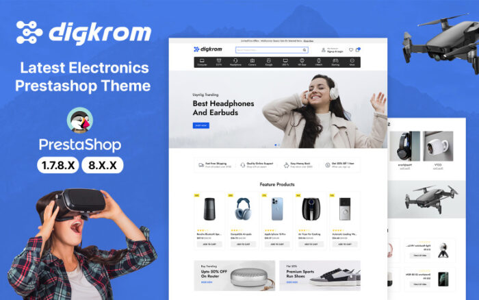 Digkrom Dijital ve Elektronik PrestaShop Teması