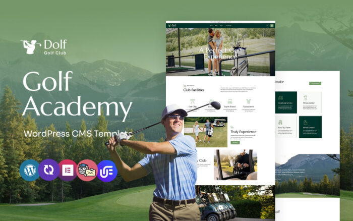 Dolf - Golf Akademisi Çok Amaçlı WordPress Elementor Teması