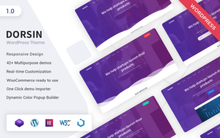 Dorsin - WordPress Açılış Sayfası Teması