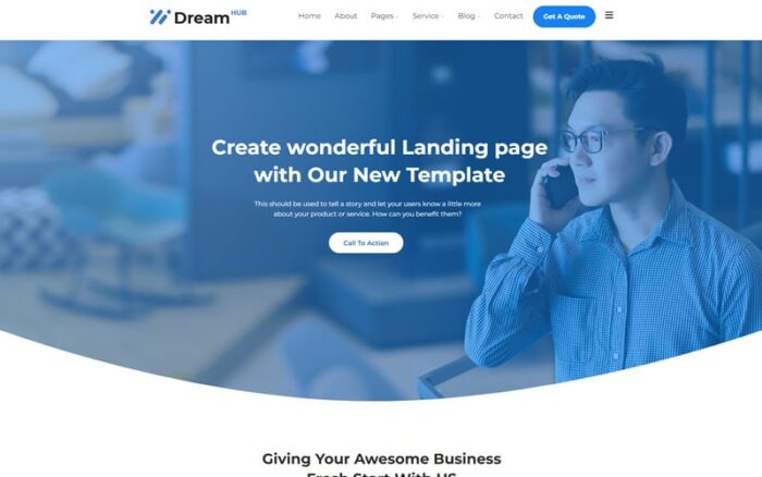 DreamHub Potansiyel Müşteri Yaratma WordPress Teması