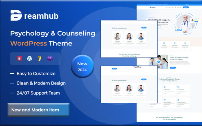 DreamHub – Psikoloji ve Danışmanlık WordPress Teması