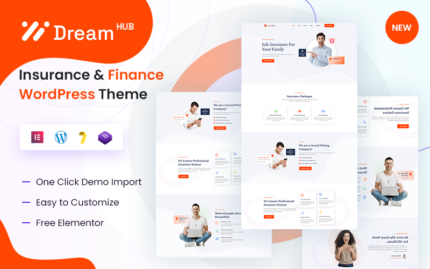 DreamHub - Sigorta ve Finans WordPress Teması