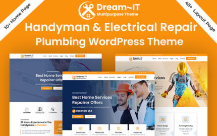 DreamIT Tamirci Elektrikçi ve Sıhhi Tesisat Tamiri WordPress Teması