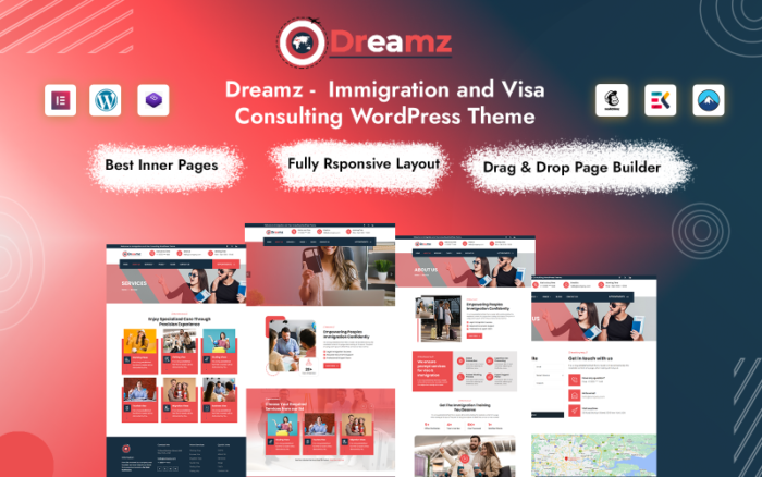 Dreamz - Göçmenlik ve Vize Danışmanlığı WordPress Teması