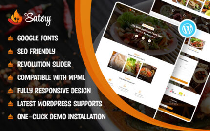 Eatery - Restoran WordPress Teması