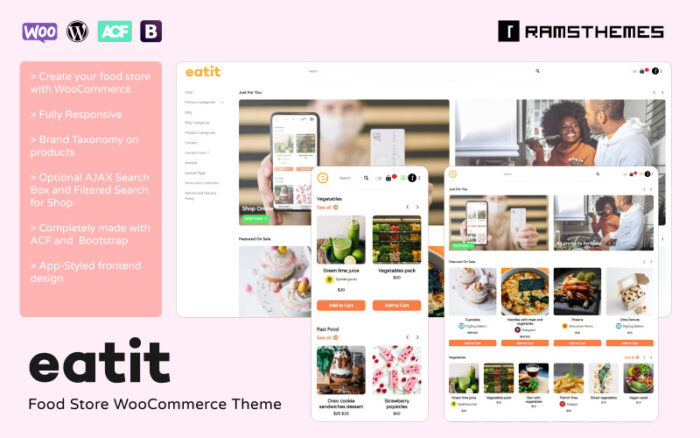 EATIT - Gıda Mağazası WooCommerce Teması