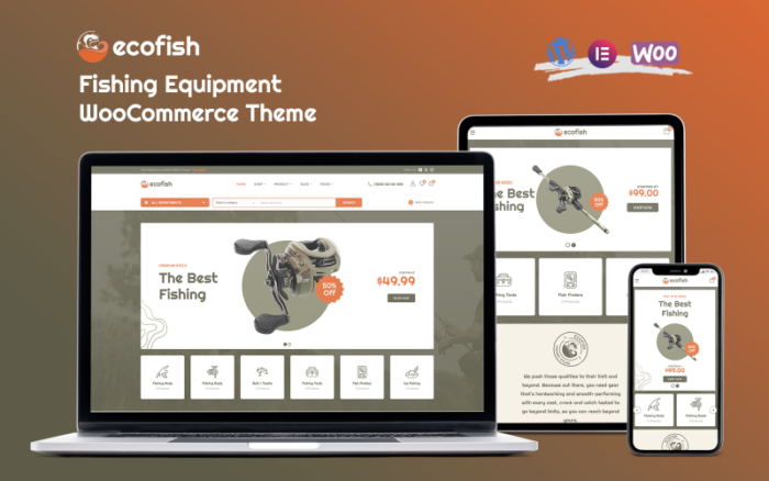 Ecofish - Balıkçılık Ekipmanları WooCommerce Teması