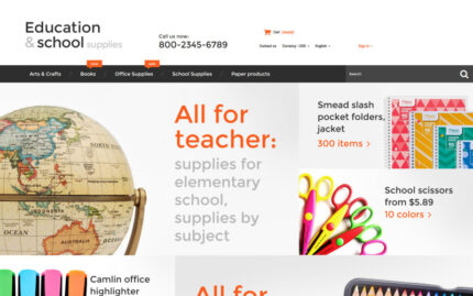 Education School Supplies PrestaShop Teması