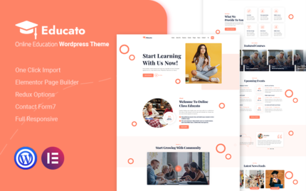 Educato - Çevrimiçi Eğitim WordPress Teması