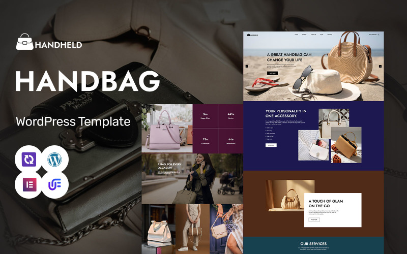 Elde Taşınabilir - El Çantası ve Moda Aksesuarları WordPress Elementor Teması