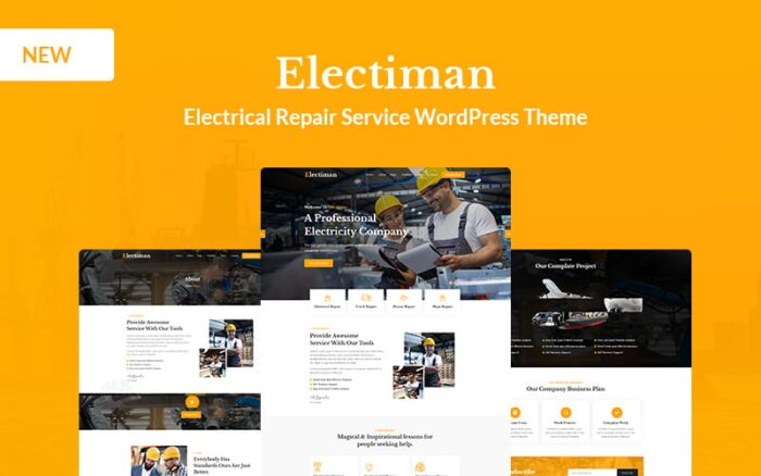 Electiman - Elektrik Onarım Hizmeti WordPress Teması