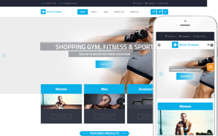 Elite Fitness - Fitness Ekipmanları Teması WooCommerce Teması