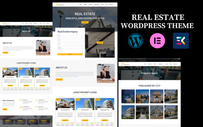 Emlak Hizmetleri ve Temsilci WordPress Teması