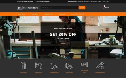En İyi Araçlar Mağazası OpenCart Şablonu