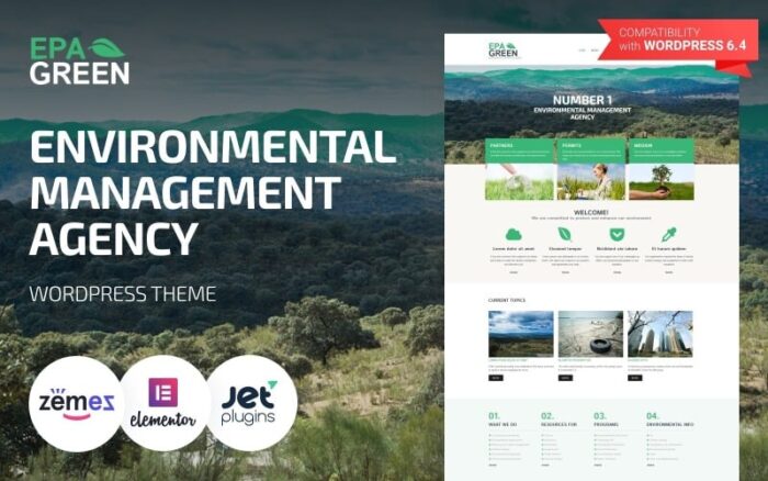 Epa Green - Çevreye Duyarlı WordPress Teması