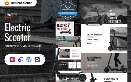 Escooter - Premium Elektrikli Scooter Çok Amaçlı WordPress Elementor Teması