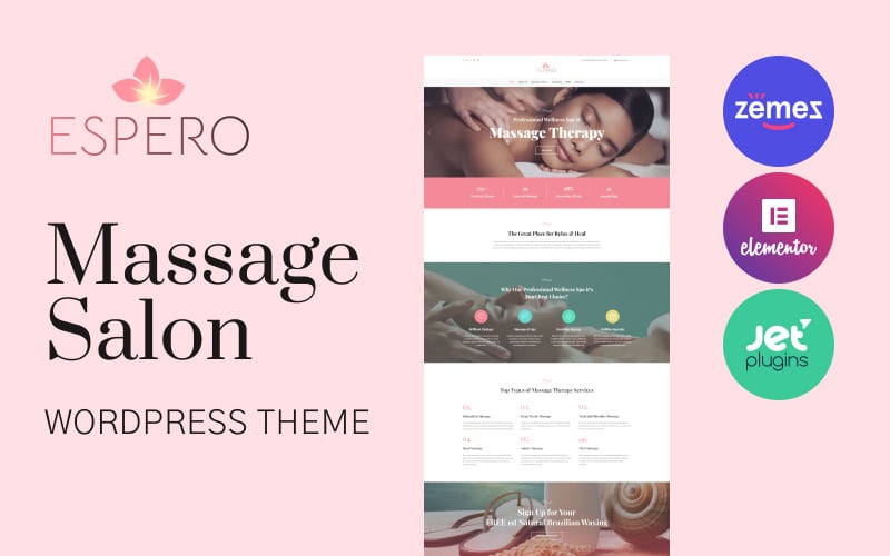 Espero - Duyarlı Masaj Salonu WordPress Teması