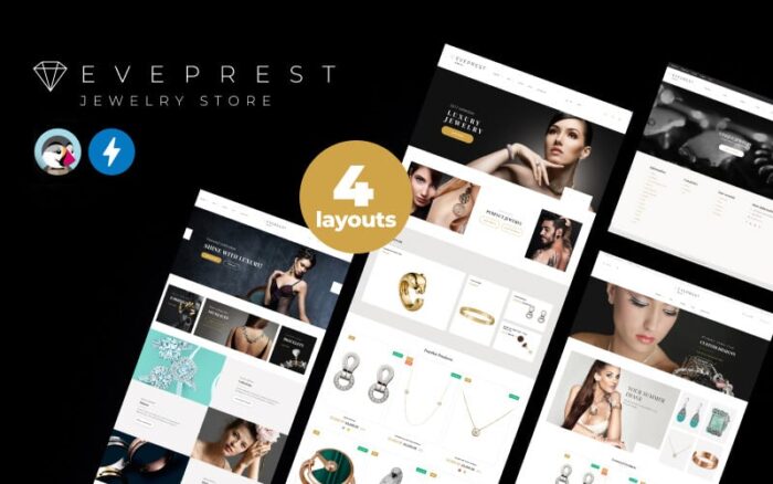 Eveprest Jewelry 1.7 - Kuyumcu PrestaShop Teması