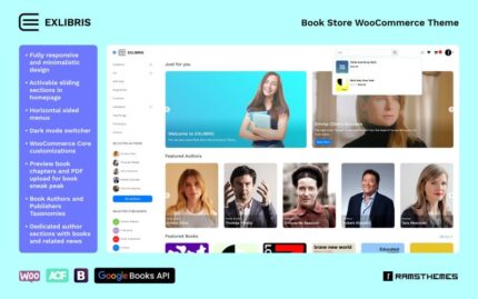 EXLIBRIS - Book Store WooCommerce Teması