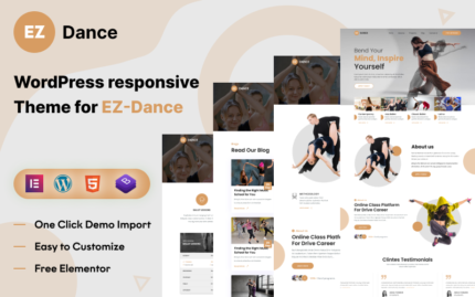 EZ-Dance: Ultimate Dance Studio WordPress Teması