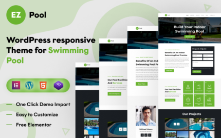 EZ-Pool: Havuz İşinizi Elementor ile Yükseltecek Dinamik Bir WordPress Teması